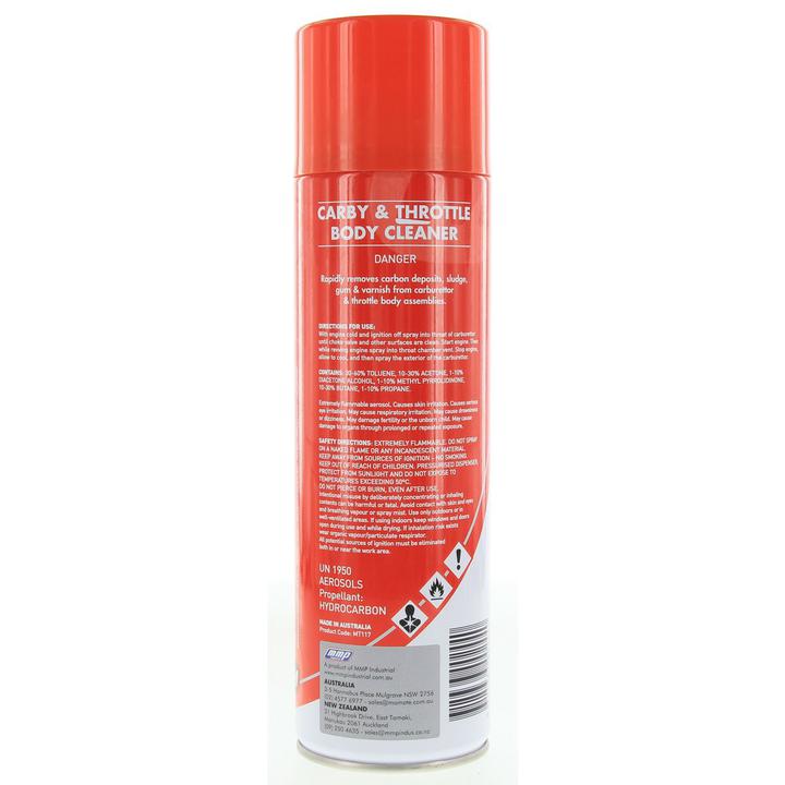 Motortech Carburettor & Throttle Body Cleaner Aerosol Spray 400g MT117