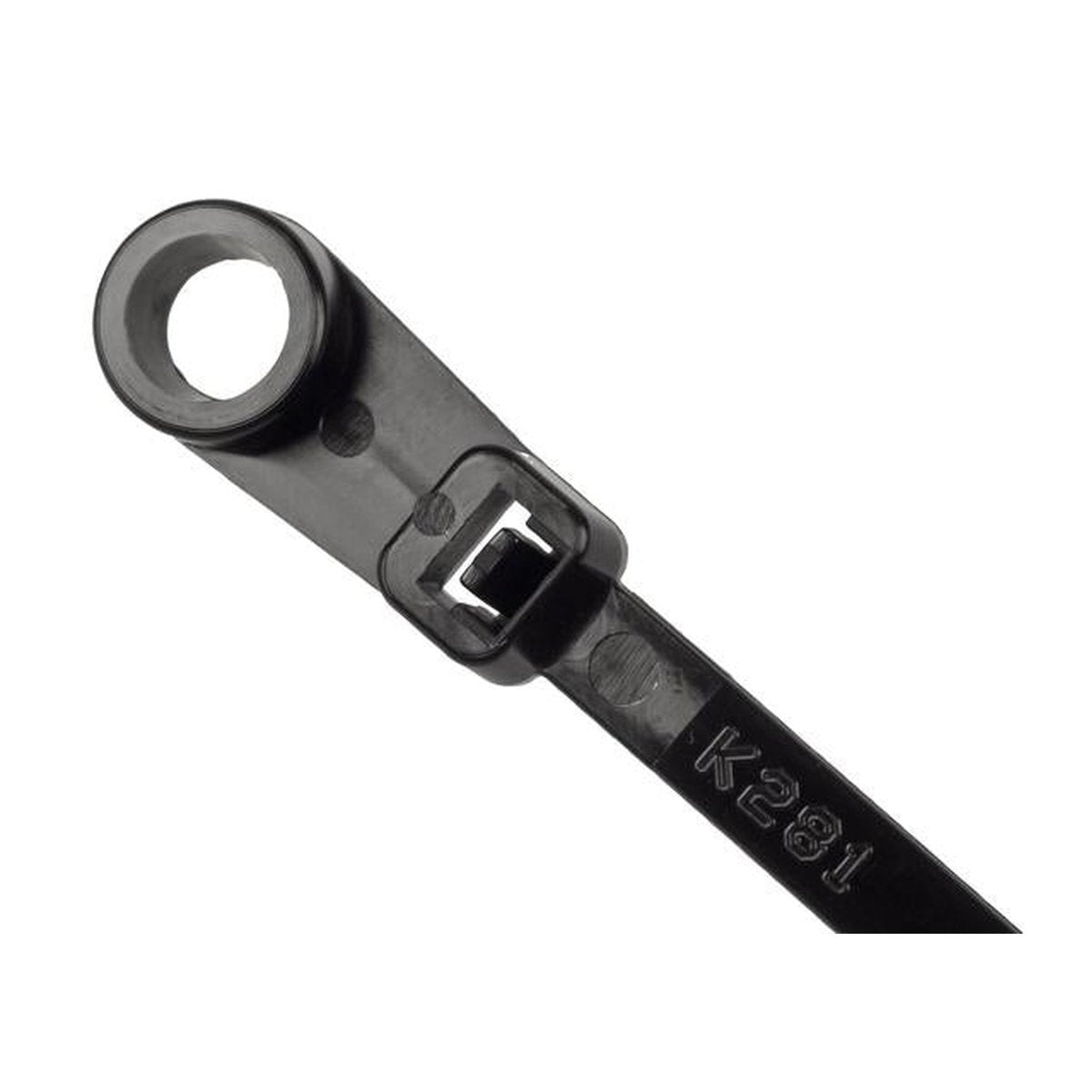 MVP Cable Tie With Mounting Head Black 205mm 100 Pack VPR-006