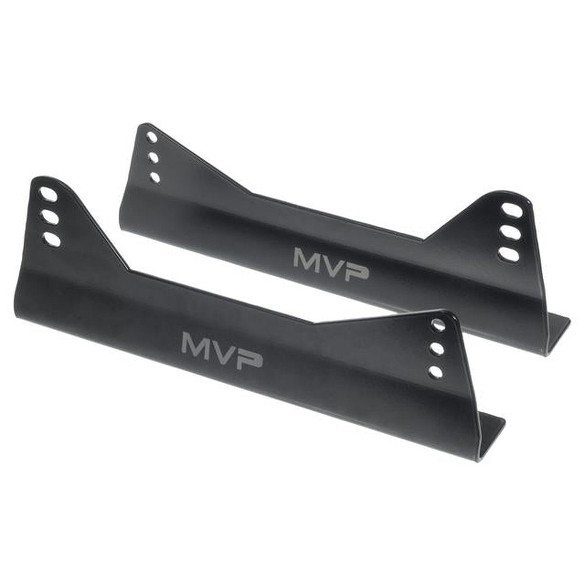 MVP 125mm Carbon Steel FIA Approved Seat Mounts Pair Black VPR-051
