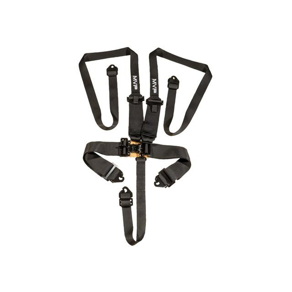 MVP Racing Harness 5 Point Hans 2-3" Belts Latch Type Black SFI Approved VPR-110