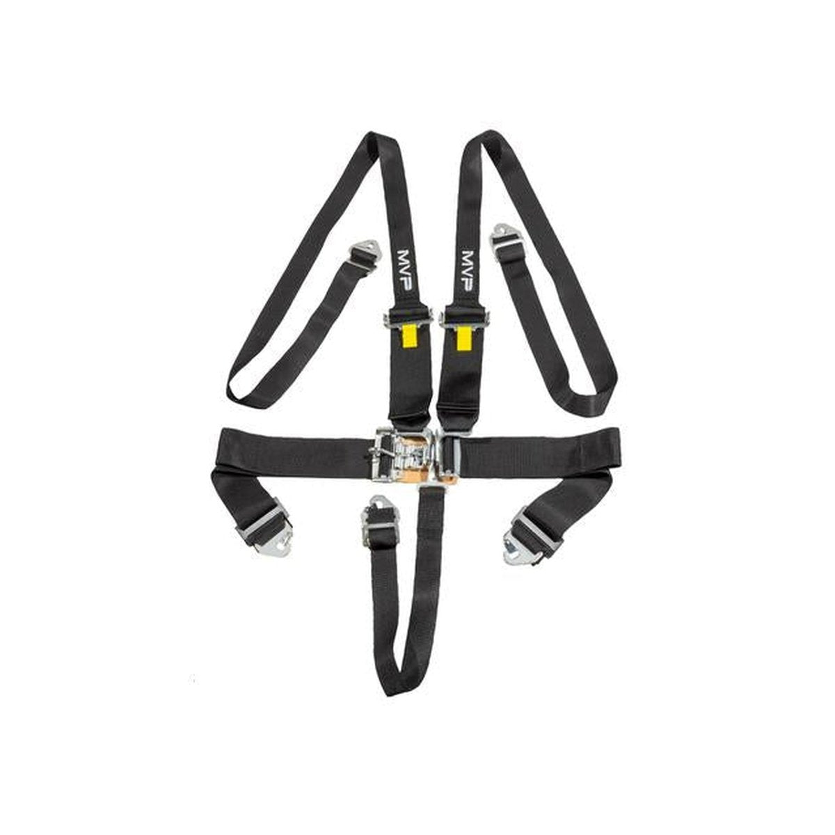 MVP Racing Harness 5 Point Hans 2-3" Belts Latch Type Black SFI Approved VPR-111