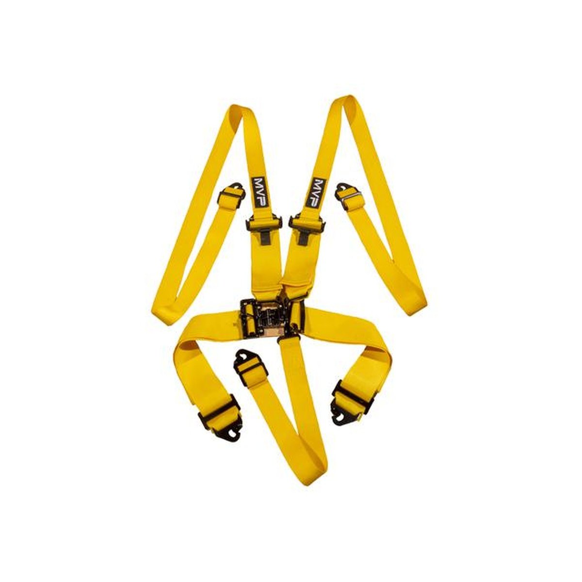 MVP Racing Harness 5 Point Hans 2-3" Belts Latch Type Yellow SFI Approved VPR-112