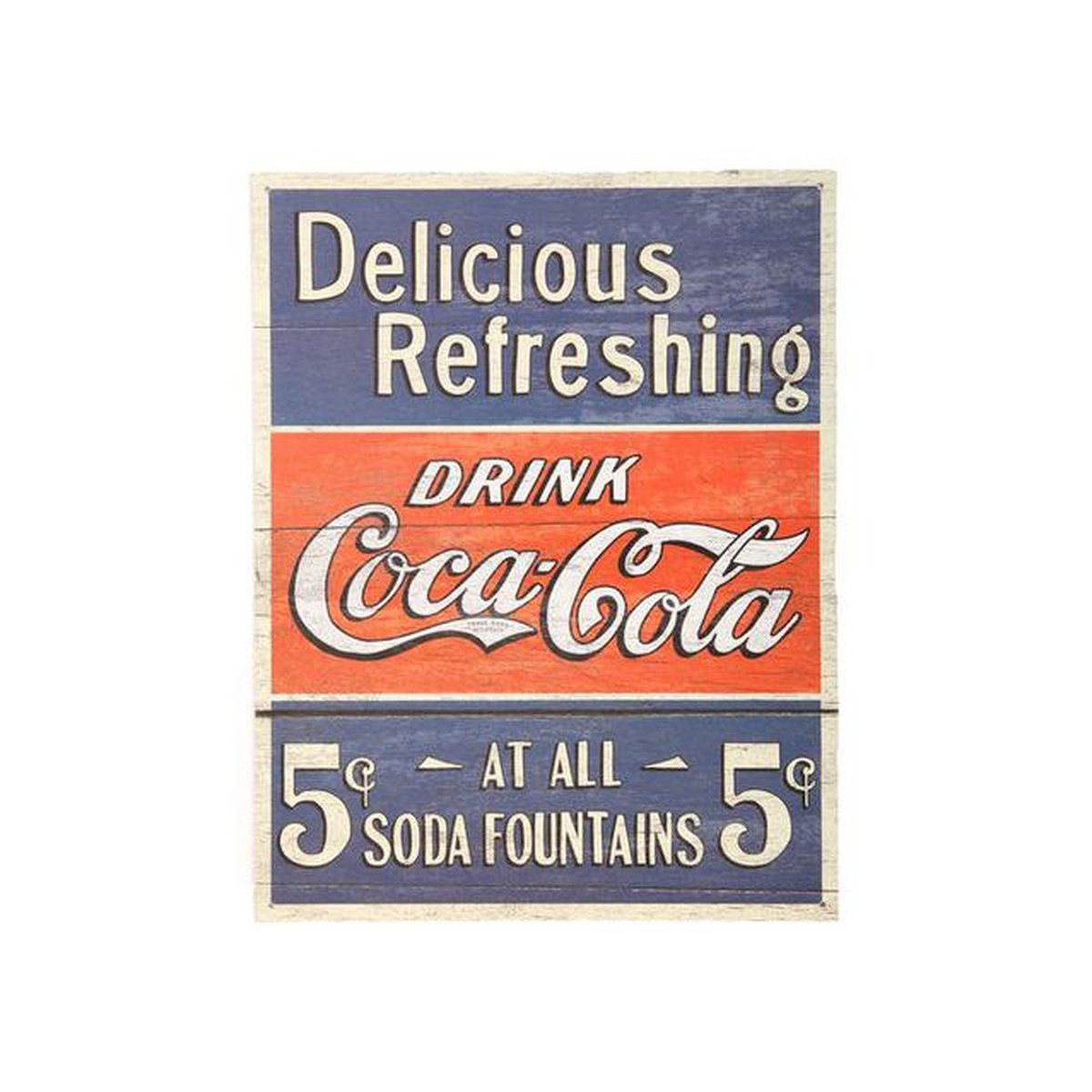 Naparts  Metal Sign Delicious Coca Cola 1619