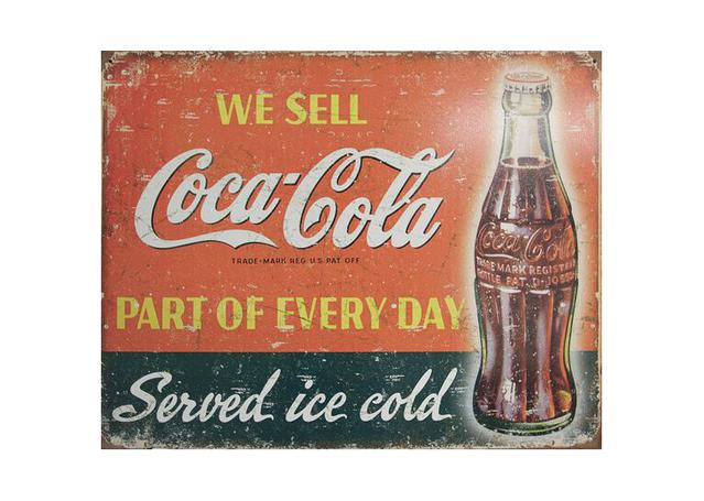 Naparts  Metal Sign We Sell Coca Cola 1820