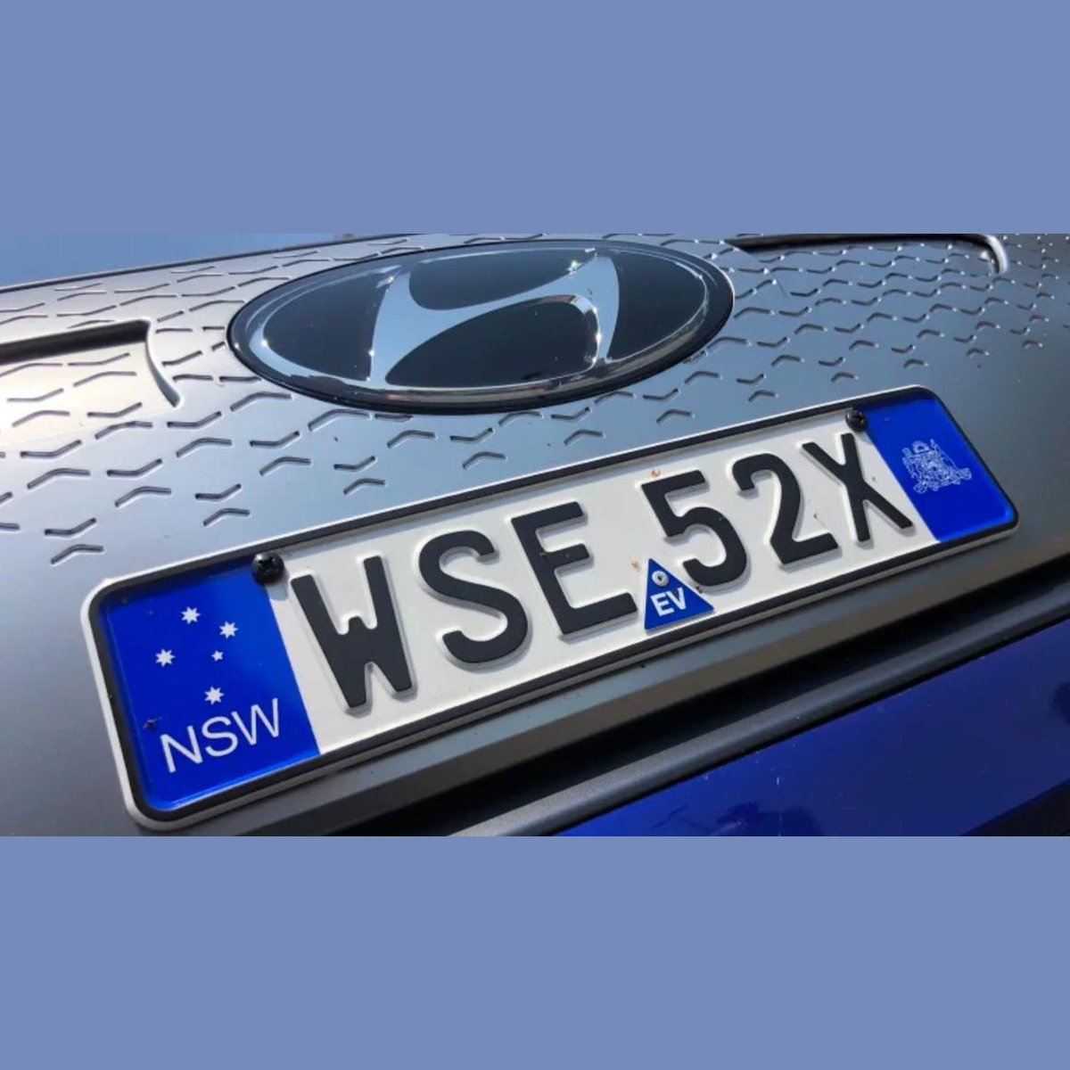 Electric Vehicle Tag fits Number Plate/Registration Pair EVTAG