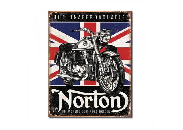 Norton Worlds Best Road Holder Metal Sign (32x41cm) MSI1953