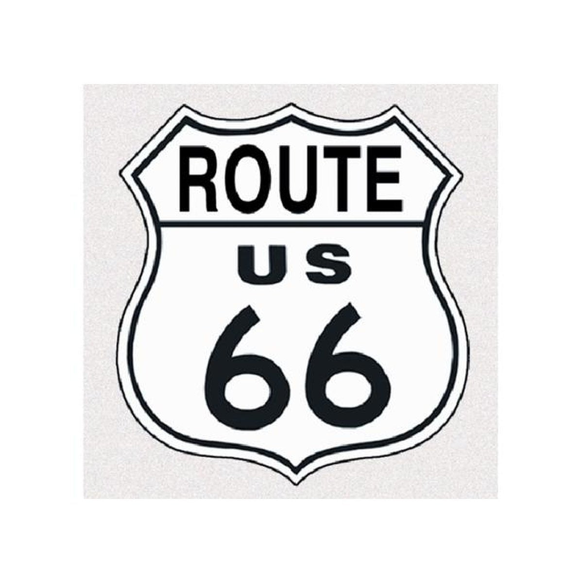 Route 66 Shield Metal Sign (28x28cm) MSI679