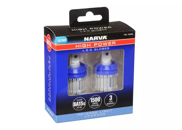Narva LED Globe BA15S 12/24V HP Rev 18280BL