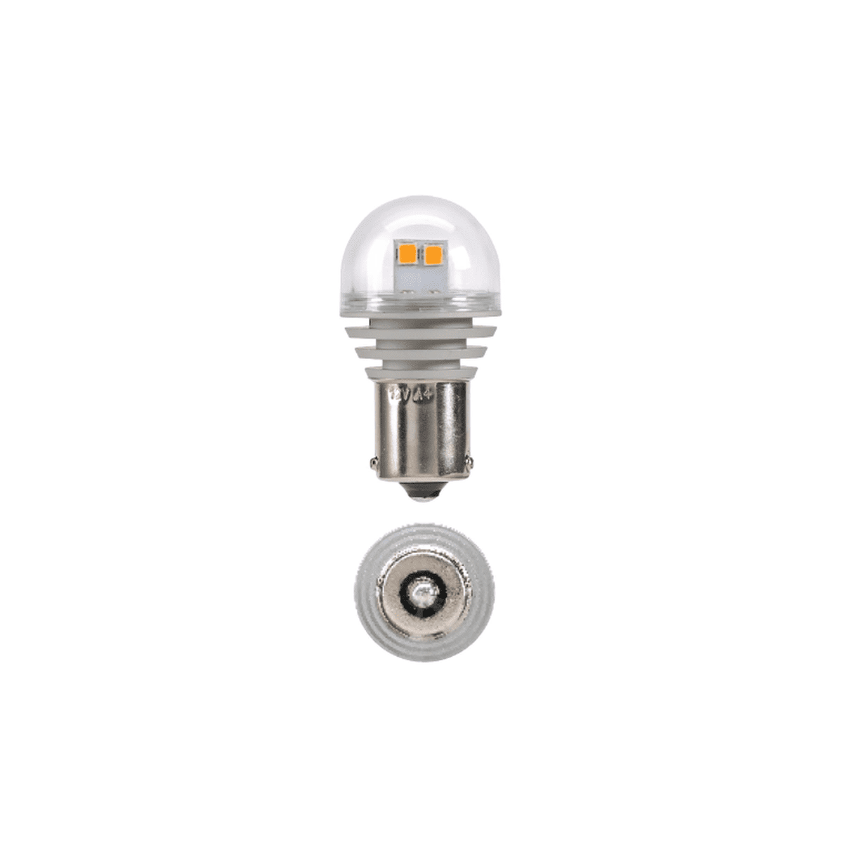 Narva LED Festoon Indicator Globe Amber BAU15S 24V 310Lm Twin Pack 18312BL