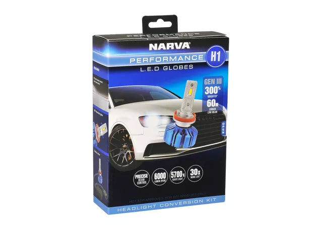 Narva H1 12/24V Gen III Performance LED Headlight Conversion Kit 5700K 18441