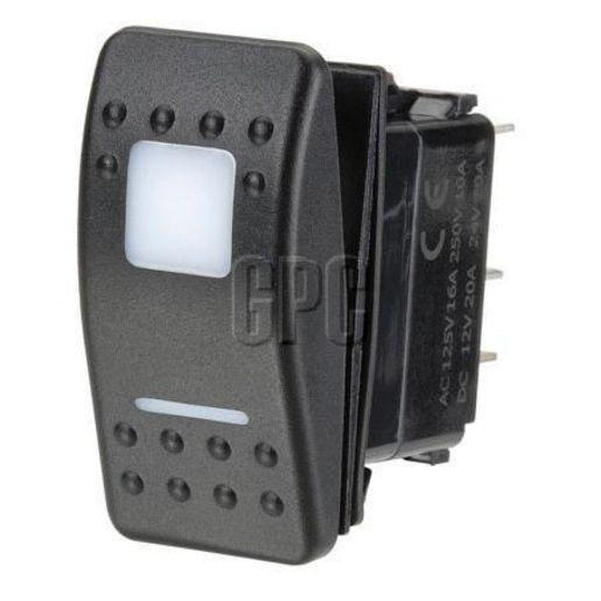 Narva Rocker Switch Illuminated 12/24V Blue On Off On 63169BL
