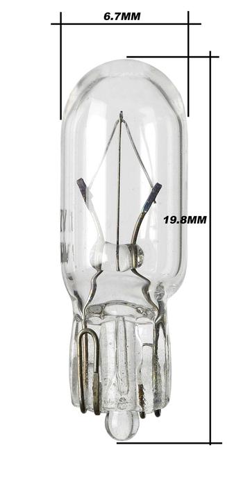 Narva Globes Wedge 12V 1.7W 2 Pack 7287BL