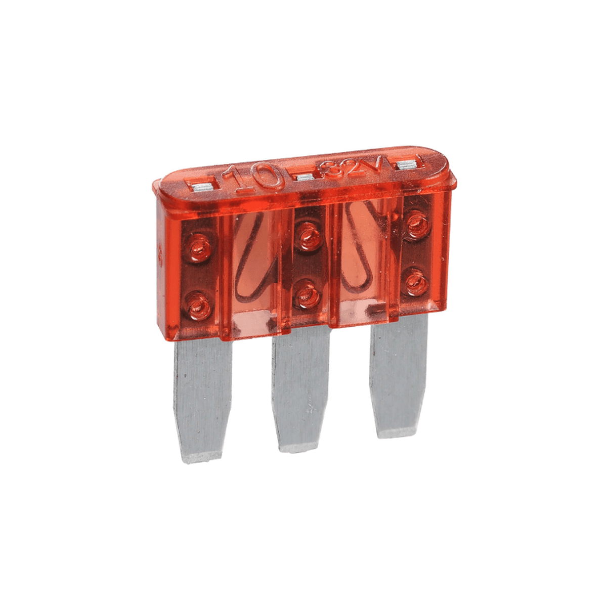 Narva 3 Blade Fuse Micro 10A Red (25Pk) 51210