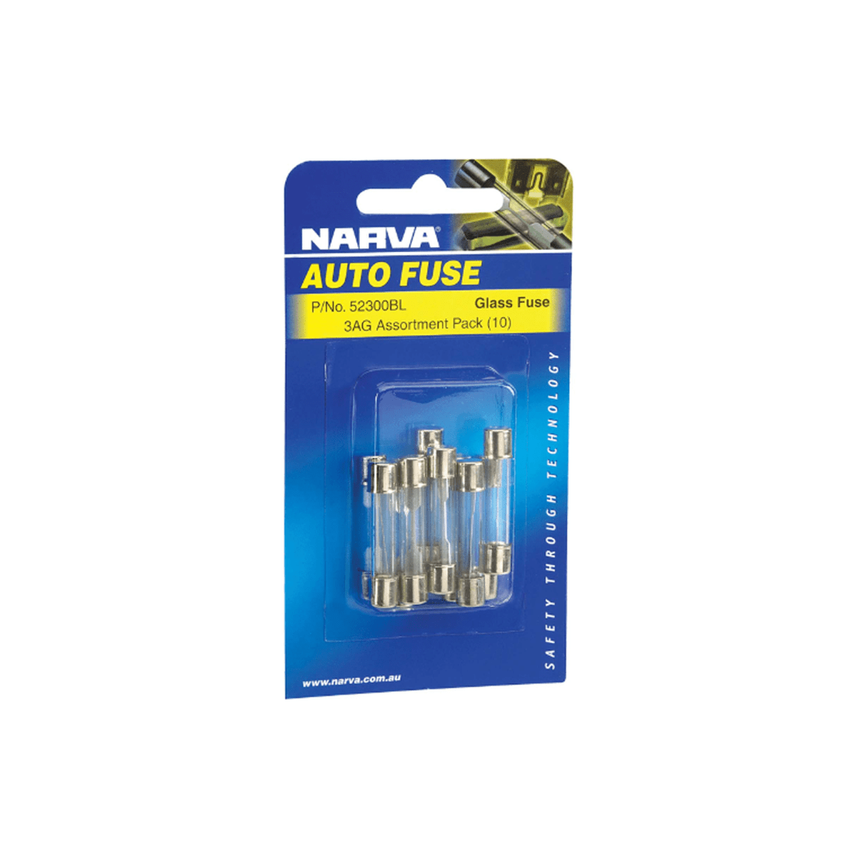 Narva Fuse Glass 3AG Assortment (10PKT) 52300BL