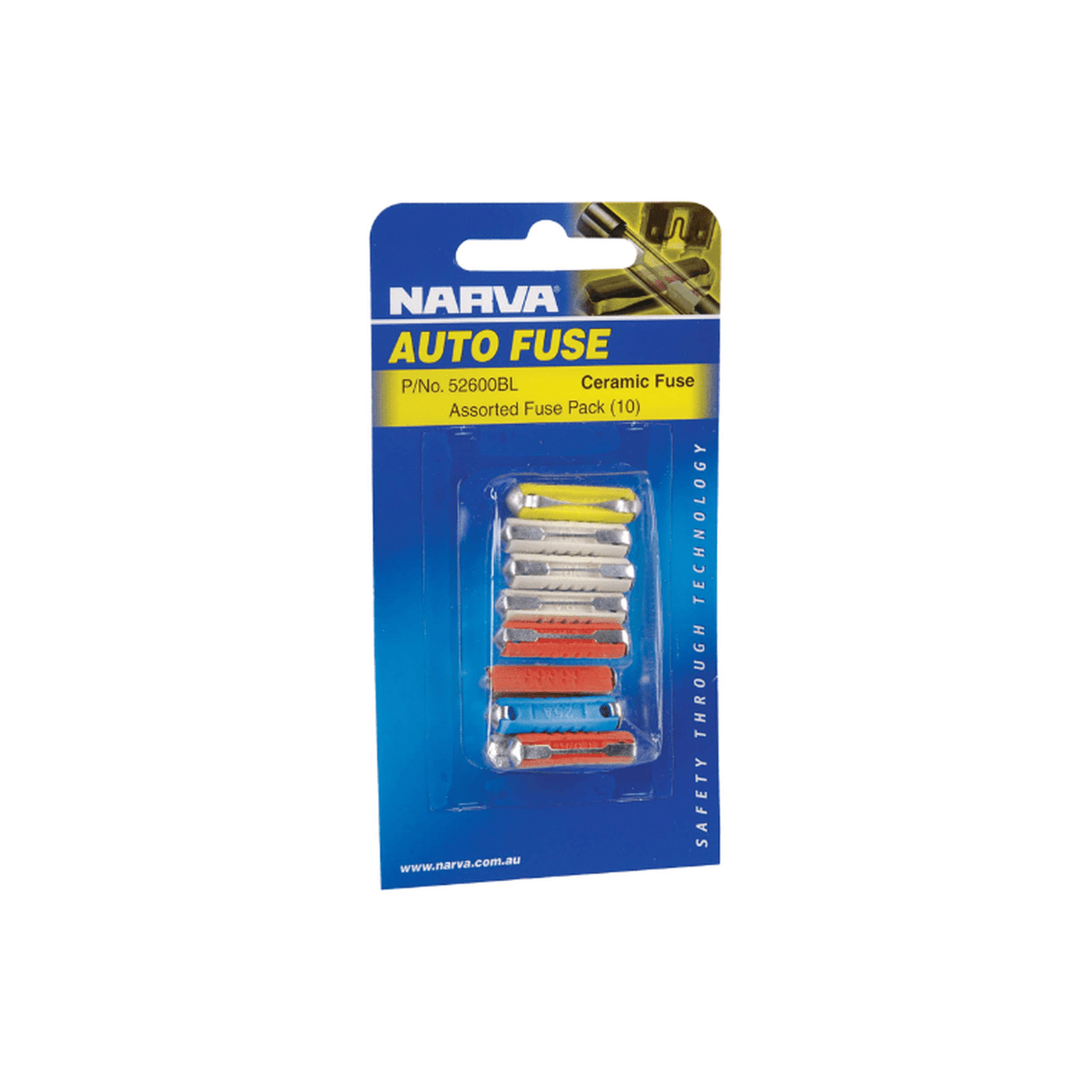 Narva Ceramic Fuses Assorted 52600BL