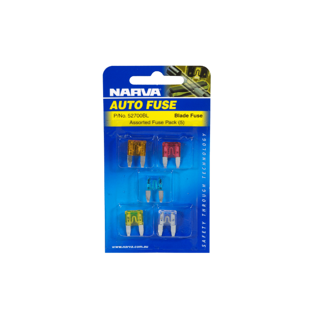 Narva Blade Fuses Mini Assorted 52700BL