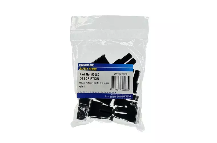 Narva Female Black Fusible Link 80A (10Pk) 53080