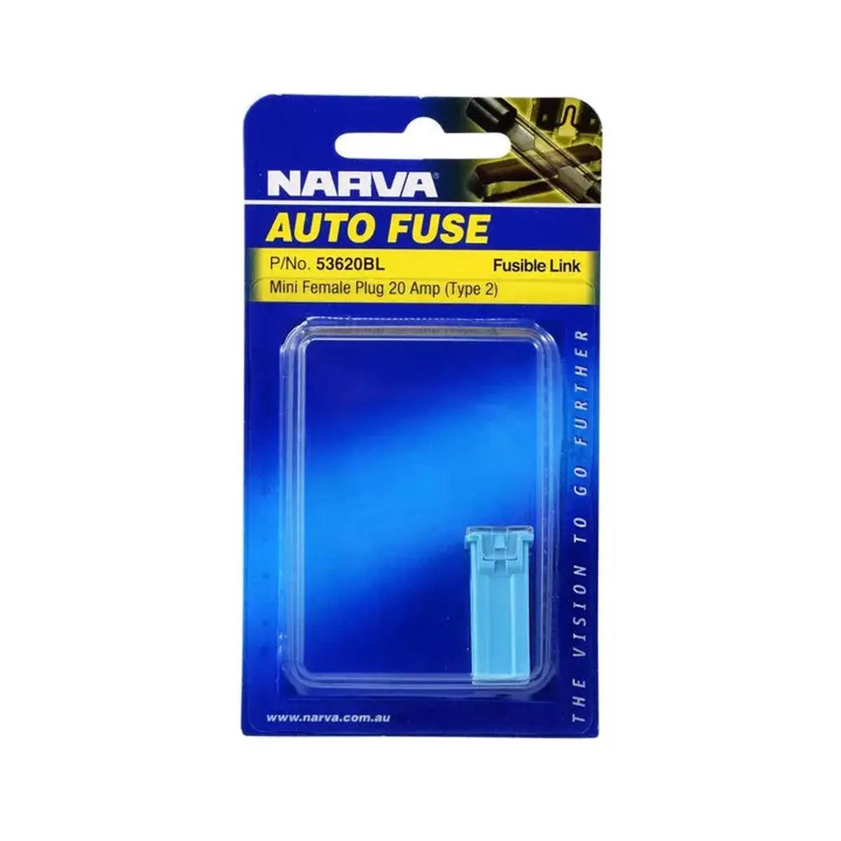 Narva Mini Female Fusible Link 20A Light Blue 53620BL