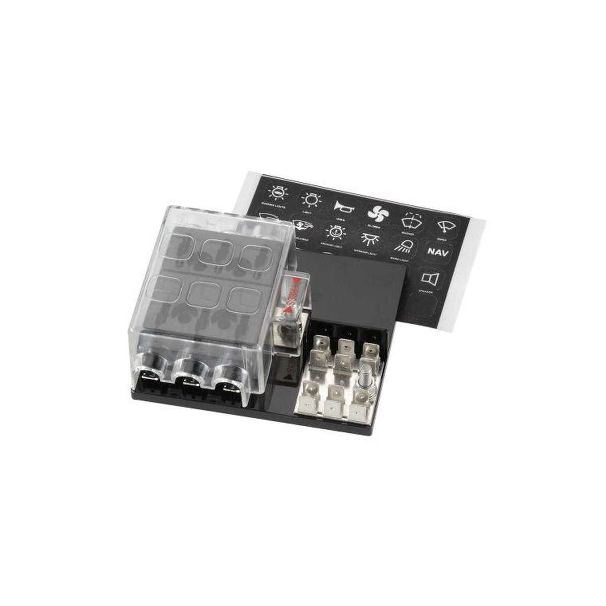 Narva Fuse Block ATS With Ground 6 Way 54440