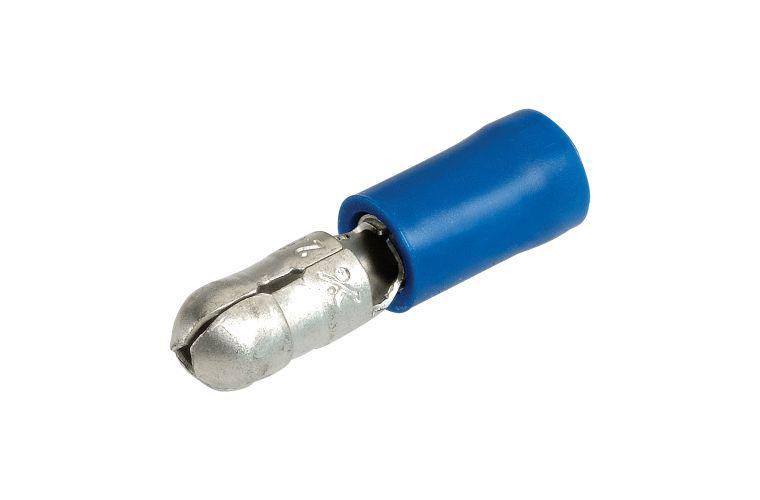 Narva Terminal Male Bullet Blue 5mm (100Pk) 56148