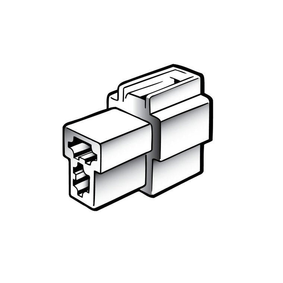 Narva Quick Connect Housing Female 2 Pole (10Pk) 56262