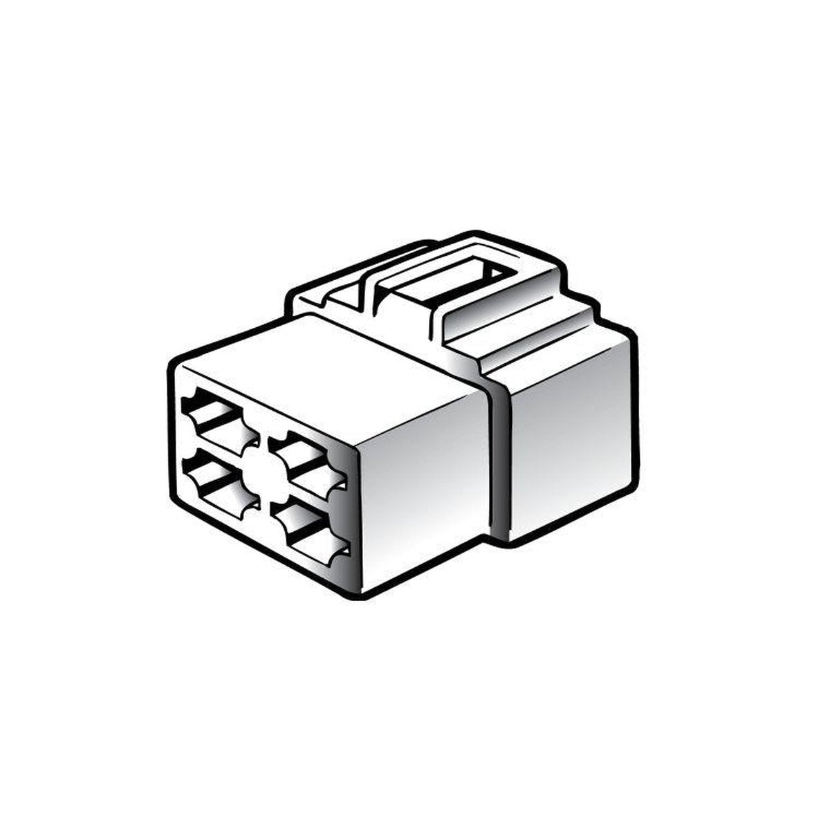 Narva Quick Connect Housing Female 4 Pole (10Pk) 56264