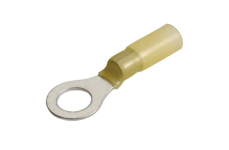 Narva Terminals Ring Adhesive Lined Yellow 8.4mm (15Pk) 56372BL