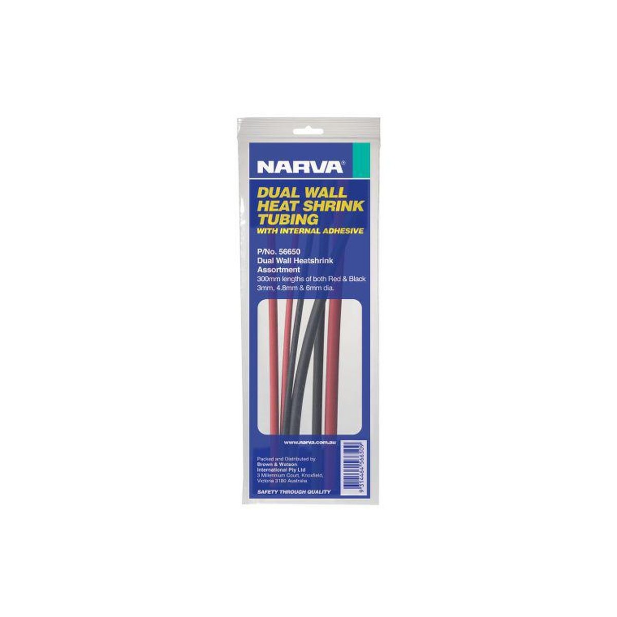 Narva Heatshrink Assortment Dual Wall 3-6mm (12Pk) 56650