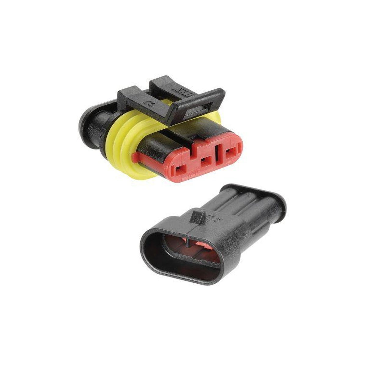 Narva 3 Way Waterproof AMP Connector Housing Kit 57521BL