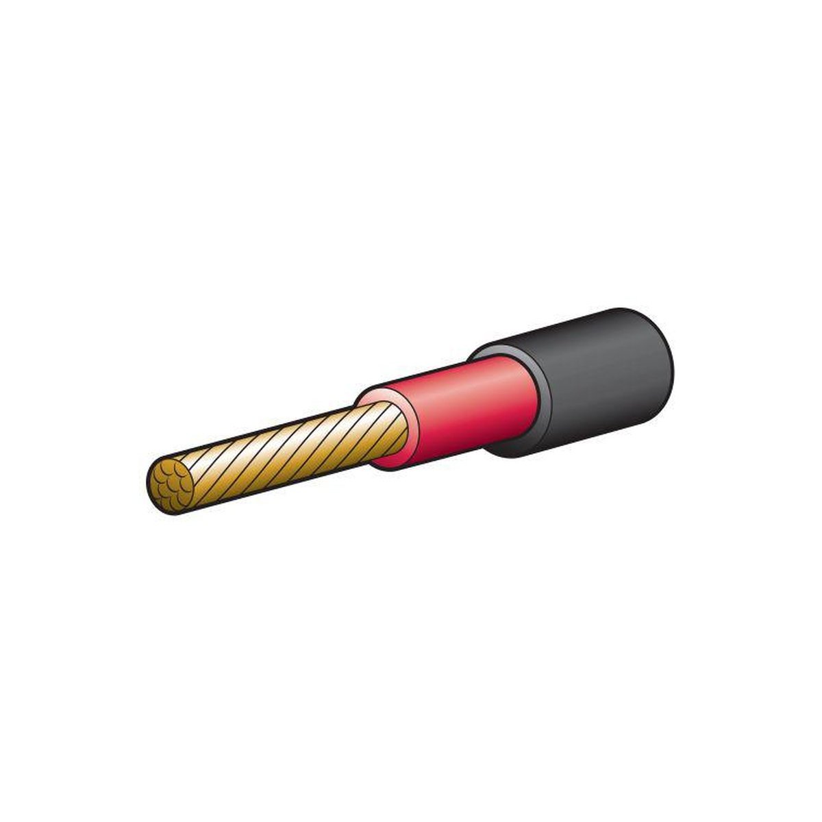 Narva Cable Single Core 25A 5mm x 30m Red/Black 5815-30DI