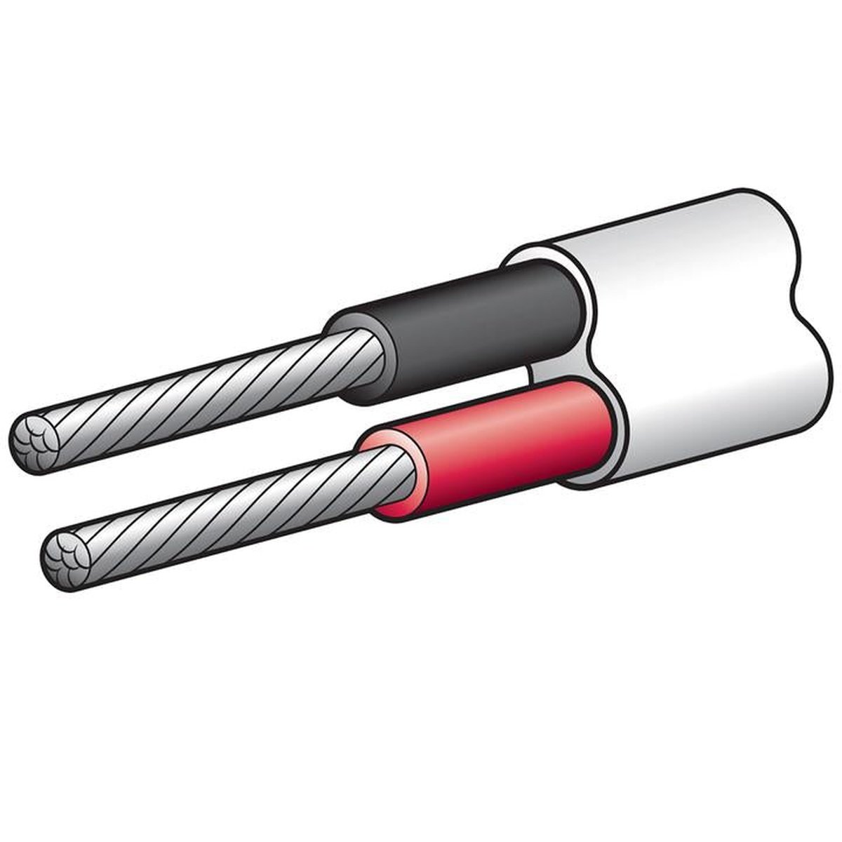 Narva Cable Marine Twin Core 6mm x 30m Red/Black 5826M-30TW