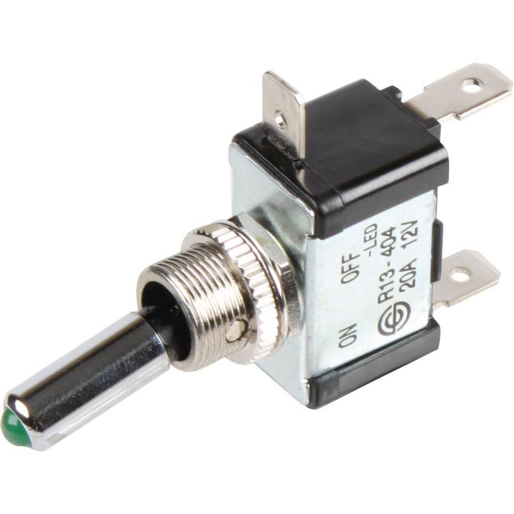 Narva Switch Toggle Illuminated On Off Green 60287BL