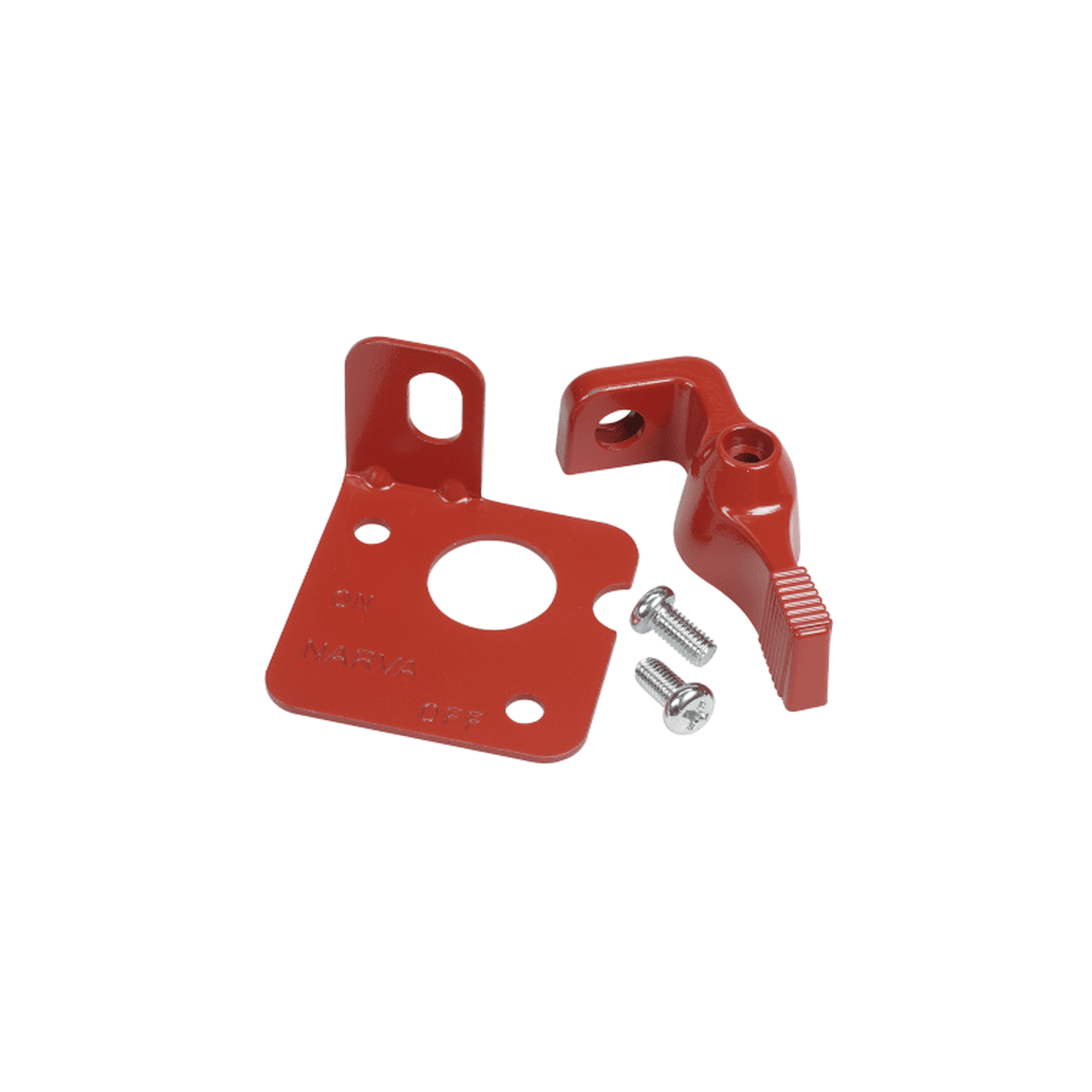 Narva Battery Master Switch Lockout Lever Kit Red 61077R