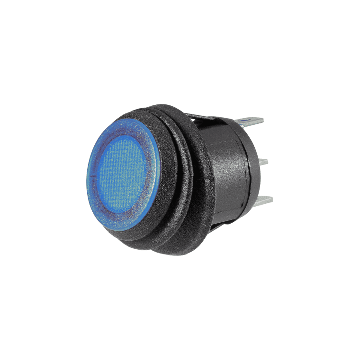 Narva LED Off/On Rocker Switch with Waterproof Neoprene Boot Blue 62037BL