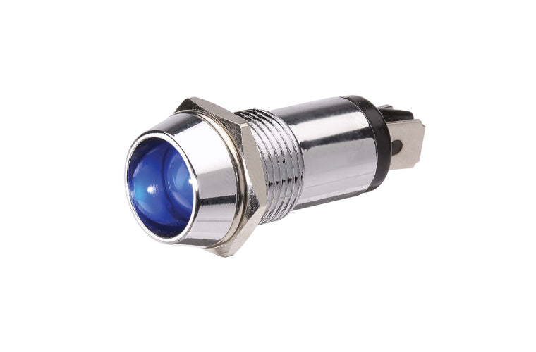 Narva LED Chrome Pilot Lamp Blue 24V 62098BL