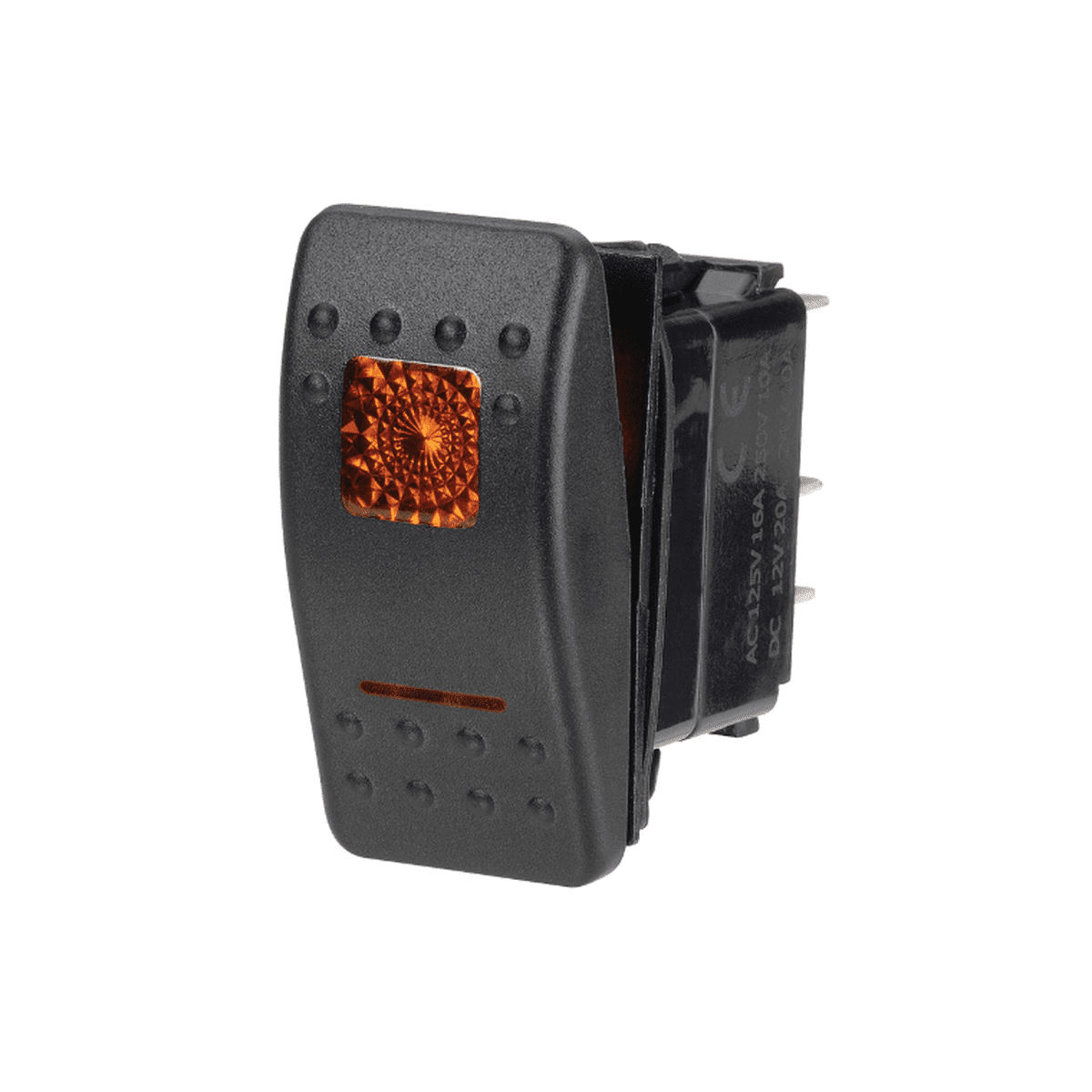 Narva Switch Rocker Illuminated On Off Amber 63122BL