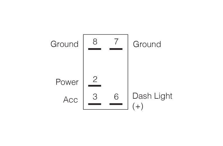 Narva Rocker Switch Driving Lights 12V Blue LED 63132BL