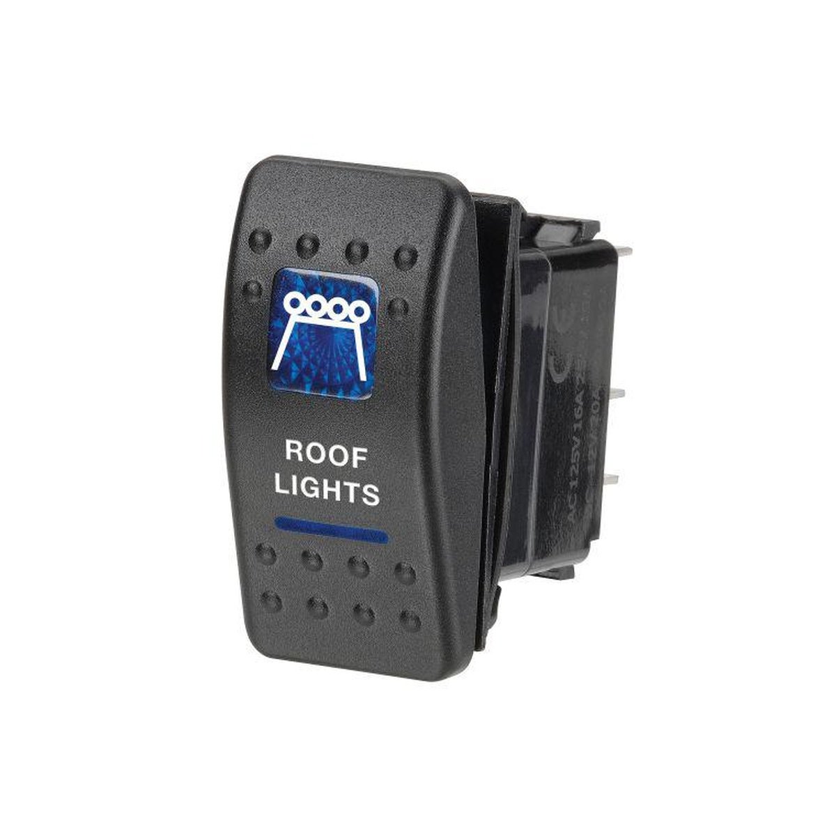 Narva Rocker Switch Roof Lights 12V Blue LED 63146BL