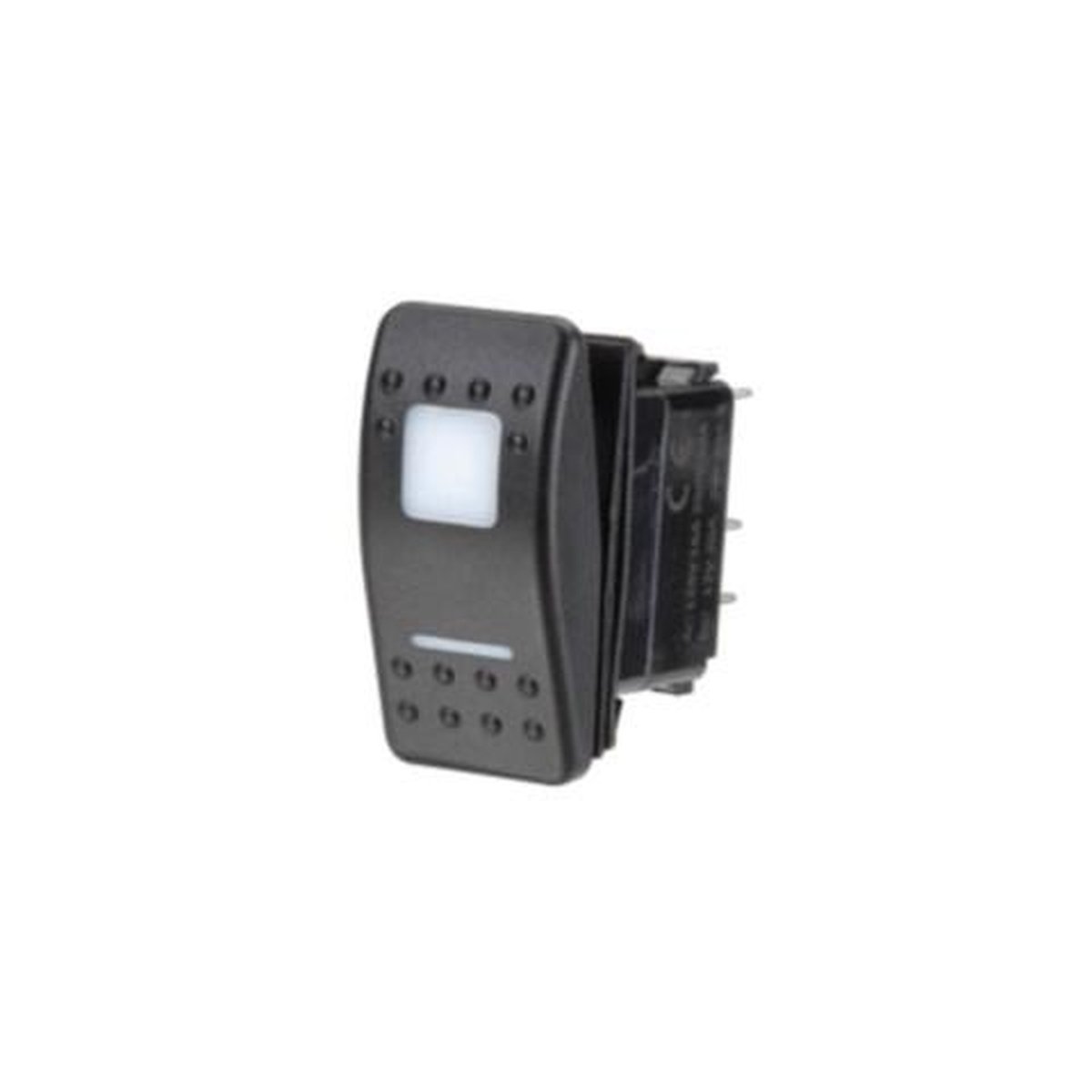 Narva Switch Momentary Rocker Illuminated 12/24V Blue On Off 63165BL