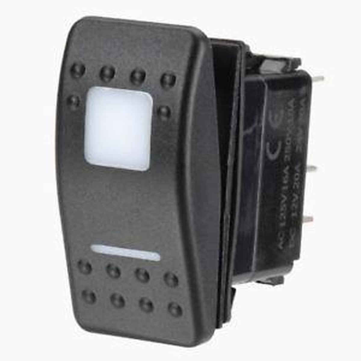 Narva Rocker Switch Illuminated 12/24V Blue Off On On 63171BL