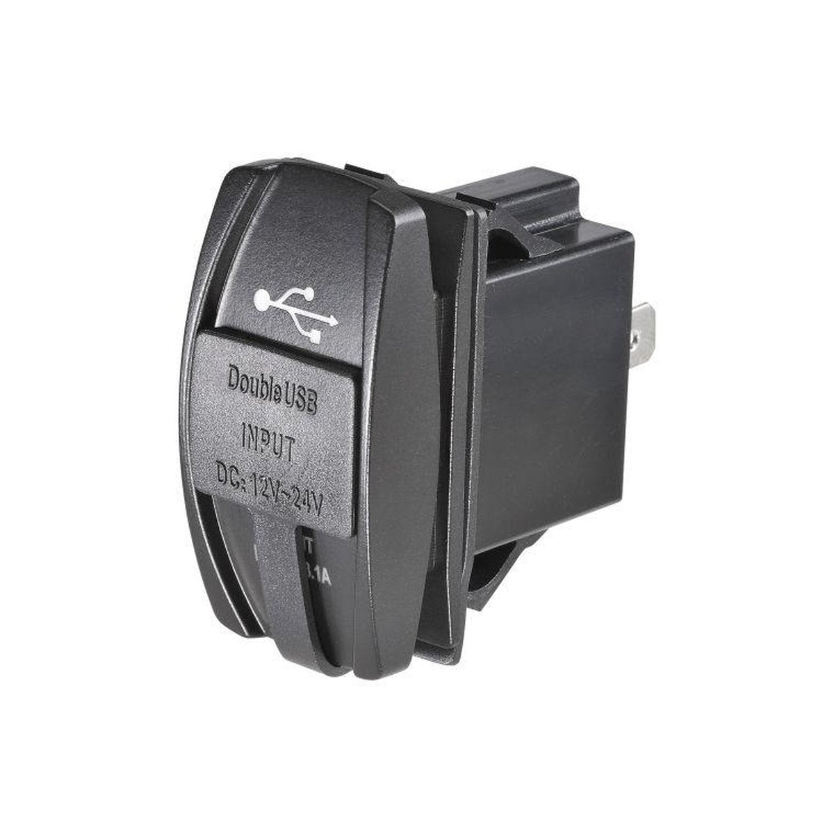 Narva Socket Dual USB 2 Port 12/24V 63218BL