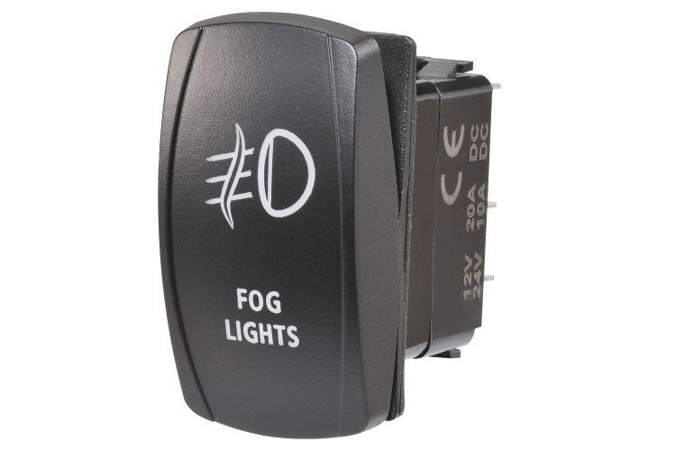 Narva Rocker Switch Fog Lights 12/24V Blue LED 63222BL