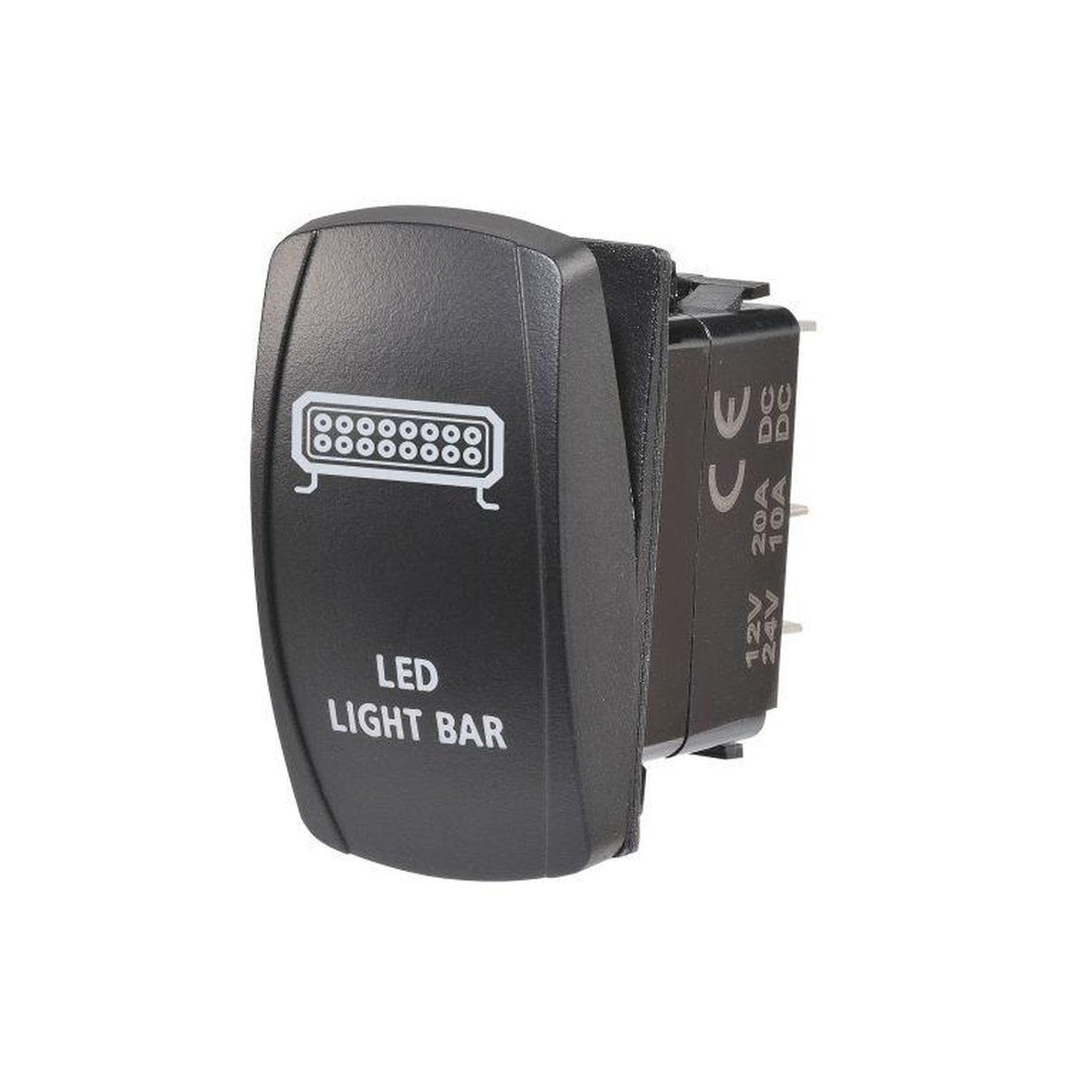 Narva Rocker Switch Light Bar 12/24V Blue LED 63224BL