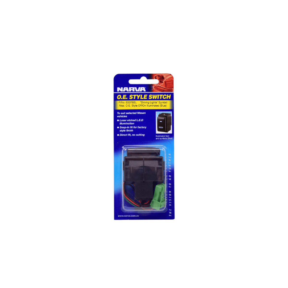 Narva Nissan OE Style Driving Lights Switch 12V 63376BL