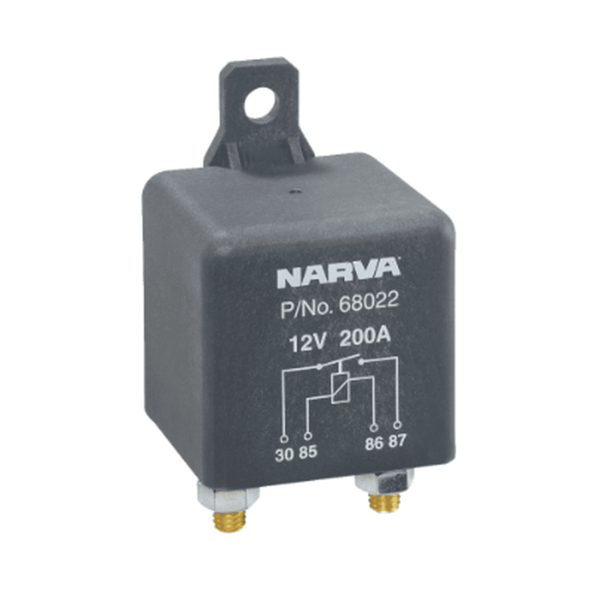 Narva HD Relay Normally Open 12V 4 Pin 200A 68022