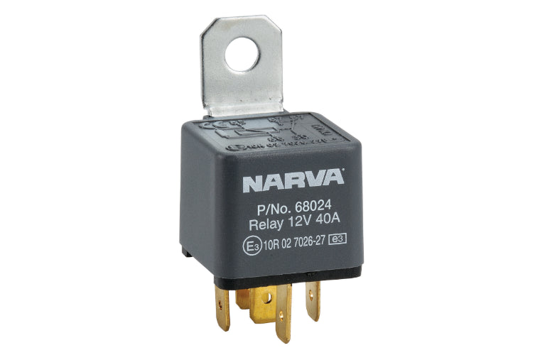 Narva Relay Normally Open With Resistor 12V 5 Pin 30A 68024