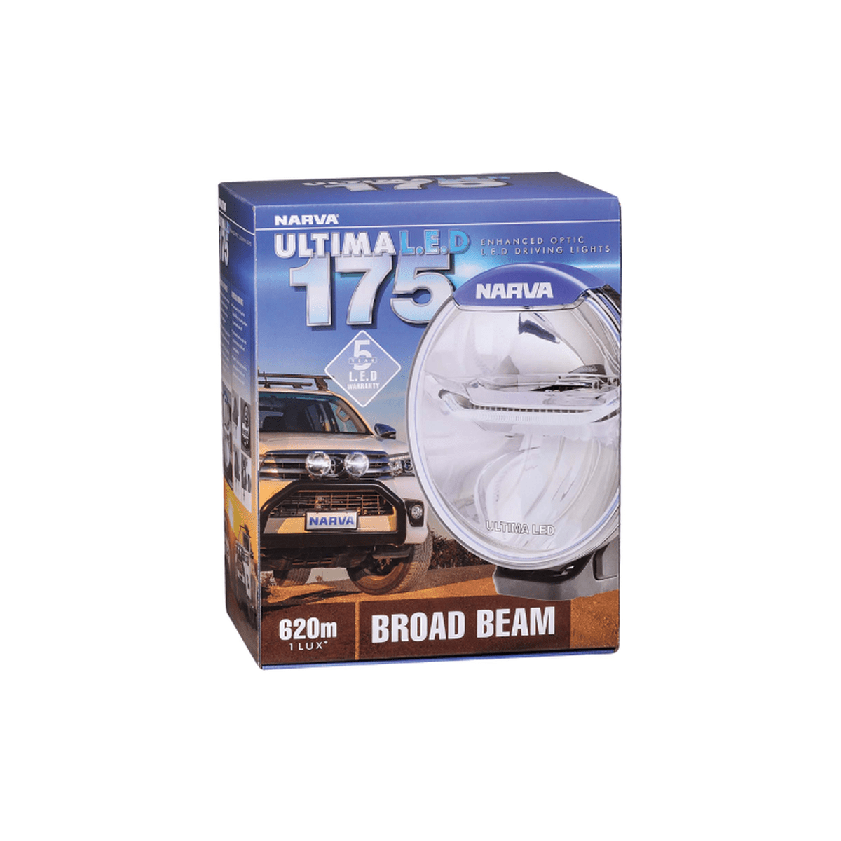 Narva Ultima 175 Broad Beam Driving Lamp (Single) 9-33V 30W 71638
