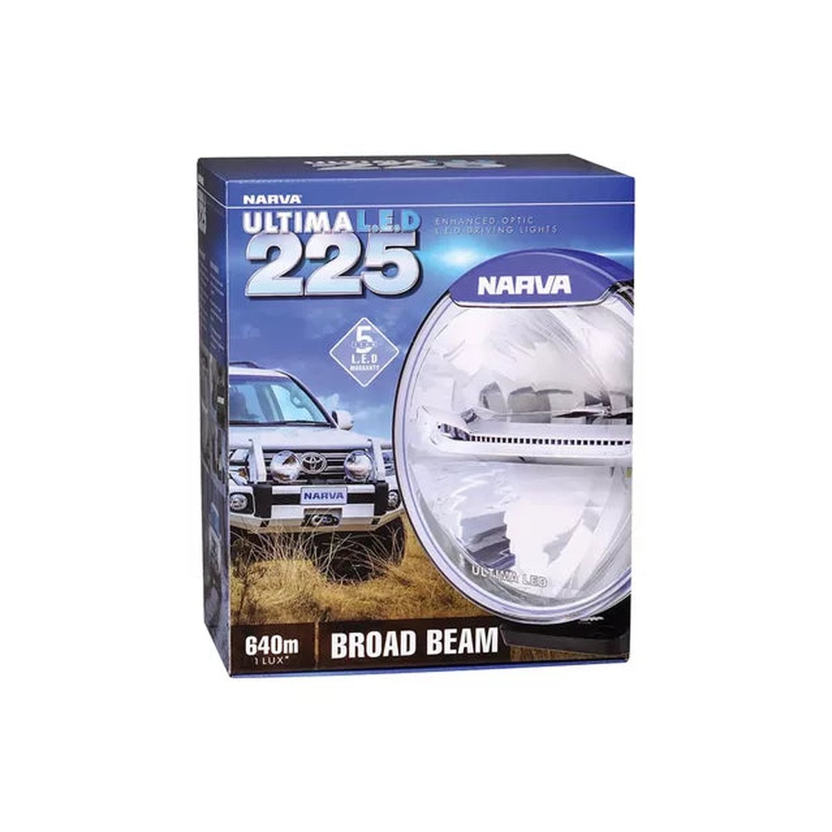 Narva Ultima 225 Broad Beam Driving Lamp (Single) 9-33V 71658