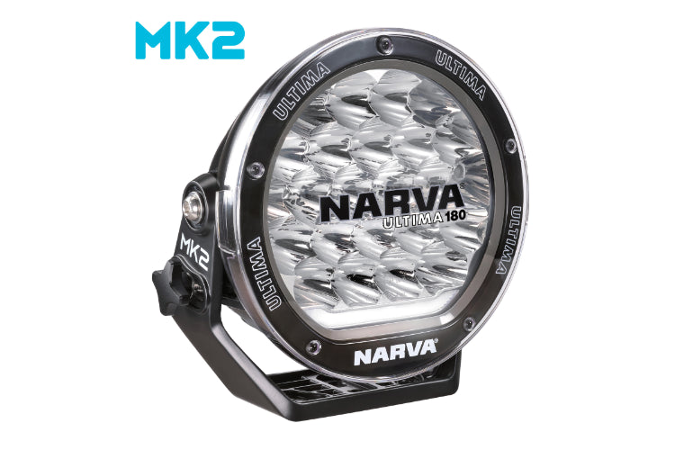 Narva Ultima 180 MK2 LED Black Driving Light 180mm 9-33V 120W 5700K 71730BK