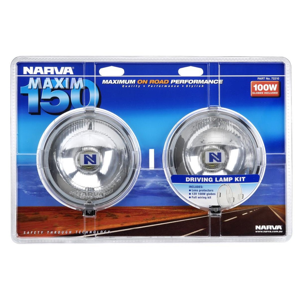 Narva Maxim 150 Driving Lamp Kit 12V 100W - 72210